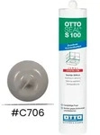 OTTOSEAL&reg; S 100 Sanit&auml;r Silikon 300 ml &ndash; zementgrau 31 &ndash; schimmelresistent &