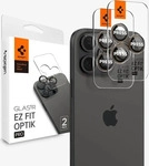 Spigen Glass tR EZ Fit Optik Pro 2 Pack, desert titanium - iPhone 16 Pro/Pro Max