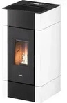 Cadel Pelletofen Cristal 9 Metall Wei&szlig; 8,5 kW Pellet Air Kamin Kaminofen...