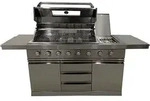 Buschbeck Bristol 6-Brenner-Gasgrill Outdoork&uuml;che Edelstahl Grill Gartenk&uuml;che