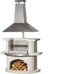 Buschbeck Gartenkamin Grill Venedig Edelstahlhaube BBQ Kohlegrill Holzgrill