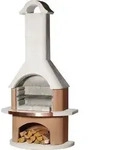 Buschbeck Gartenkamin Nizza / Bologna BBQ Kohlegrill Holzgrill Grillkamin