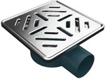 Bodenablauf Ablaufrinne Dusch Ablauf 15x15 cm Duschrinne Badablauf Siphon f&uuml;r...