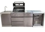 Buschbeck Outdoork&uuml;che Oxford BBQ Grill Gas Gasgrill 4 Brenner 19,2 kW
