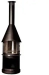 Edelstahlkamin Buschbeck Sydney schwarz Holz Grill BBQ