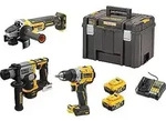 DeWALT Akku-Set 18 V DCK355P2T-QW 3-teilig mit 2 x 5,0 Ah Akkus Ladeger&auml;t