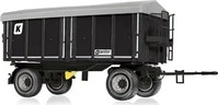 WIKING 077867, Kr&ouml;ger HKD 302 Zweiachs-Dreiseitenkippanh&auml;nger schwarz Modell von