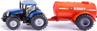 Siku 1945, New Holland Traktor mit Einachs-G&uuml;llefass Modell von Siku 1:50