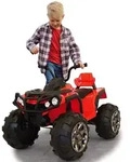 Jamara 460249, Quad Protector rot 12V Ride-on Modell von Jamara