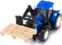 Siku 1544, New Holland mit Palettengabel und Palette Modell von Siku