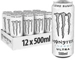 Monster Ultra White Zero Sugar Energy Drink 12x 500ml