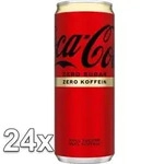 Coca Cola Zero Sugar Zero Koffein Erfrischungsgetr&auml;nk 24x250ml