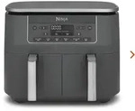 Ninja DZ300EU DualZone Hei&szlig;luftfritteuse | 7,6 L Airfryer mit 2 Zonen & 6...