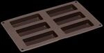 LURCH Silikon M&uuml;sliriegelform 6-fach 30x17,5cm - Backform f&uuml;r M&uuml;sliriegel und