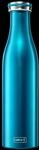 LURCH Isolierflasche Edelstahl 0,75l - Die Trinkflasche f&uuml;r unterwegs | Wasserblau