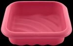 LURCH FlexiForm Welle 17x17cm Backform aus Silikon cotton candy