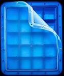 LURCH Ice Former Arctic W&uuml;rfel 4cm blau mit transparentem Deckel