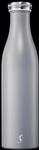 LURCH Isolierflasche Edelstahl 0,75l - Die Trinkflasche f&uuml;r unterwegs | Jura Grey