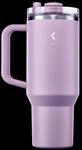 LURCH Isolierbecher Big Cup mit ausfahrbarem Trinkhalm 1,2l Flieder