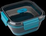 LURCH Frischhaltebox Silikon 700 ml Petrol &ndash; Faltbar und Auslaufsicher - Lunchbox