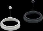 LURCH Eiformer Rund 2er Set Silikon light-/iron grey