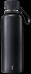 LURCH Isolierflasche Outdoor Edelstahl 1l mit Pulverbeschichtung, Schwarz