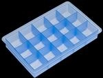 LURCH Eisformer W&uuml;rfel 3cm f&uuml;r 15 Eisw&uuml;rfel Silikon eisblau