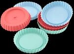 LURCH FlexiForm Tortelett 6 Kuchenf&ouml;rmchen Pastel Mix