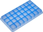 LURCH Eisformer W&uuml;rfel 2cm f&uuml;r 32 Eisw&uuml;rfel Silikon eisblau