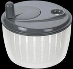 LURCH Salatschleuder mit Kurbel 23 x 23 x 17 cm steingrau