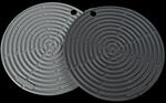 LURCH Topfuntersetzer/-lappen 2er Set &Oslash;20cm flint-/iron grey
