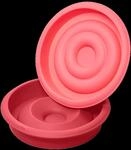 LURCH FlexiForm Rund Herzf&uuml;llung 2teilig ruby/watermelon