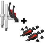 Bessey Aktionsset Spannwerkzeug WNS-Set-MFT und 1x TW20-15-8KLI-SET