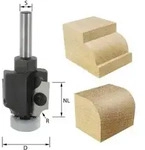 ENT Abrund- und Viertelstabfr&auml;ser HW mit Wendemesser und Kugellager 8 mm | 32...