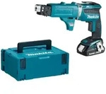 Makita Akku-Schnellbauschrauber DFS452AJX2 18 V mit Magazinschraubenvorsatz