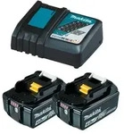 Makita Power Source Kit 2x Akku 18 V / 4,0 Ah Li/ 1x Ladeger&auml;t DC18RC im Karton