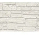 A.S. Cr&eacute;ation Vliestapete Mauer, Stein, Wei&szlig;, Grau (10,05x0,53 m)