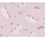 Erismann Vliestapete Einhorn, Rosa, Kinderzimmer, Herzen (10,05x0,53 m)