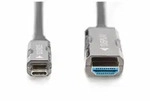 DIGITUS AK-330150-200-S USB - Type C to HDMI AOC Glasfaser Adapterkabel HDMI Version