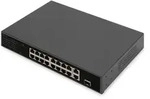 DIGITUS 16 Port 10/100 Mbps PoE Switch 16 x10/100Mbps PoE RJ45 Ports,1x GE RJ45,1x