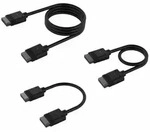 CORSAIR iCUE LINK Kabel, gerade, 600mm + 200mm + 100mm, schwarz, Cable Kit