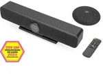 DIGITUS 4K All-in-One Video Bar, Set ePTZ, AI, 4x Mic/1x Lautsprecher, 1x Tisch-Mic
