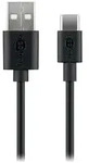 GOOBAY USB-C Lade- und Synchronisationskabel, 2 m, Schwarz - verbindet Ger&auml;te mit