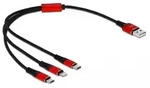 DELOCK USB 3in1 Ladekabel f&uuml;r Lightning