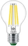 PHILIPS Classic LED Lampe, LED CLA 60W E27 A60 4000K CL, transparent