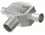 HAMA 205236 ADAP.1PAL-KUPP/2PAL STE. TV Verteiler