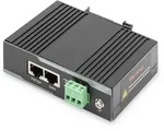 DIGITUS Industrieller Gigabit PoE+ Injektor 802.3 af/at 60W Ausgangsleistung,