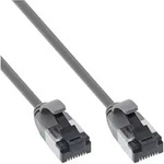 INLINE Patchkabel slim, U/FTP, Cat,8,1, TPE halogenfrei, grau, 2m