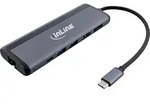 INLINE 8-in-1 USB-C Multihub, HDMI, DP, USB 3,2, PD 3,0 100W, MST