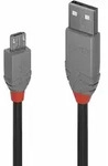 LINDY 2m USB 2.0 Typ A an Micro-B Kabel, Anthra Line